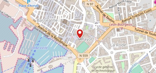 La Guinguette de Mayol sur la carte