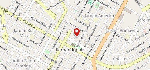 LA MODA PIZZARIA FERNANDOPOLIS no mapa