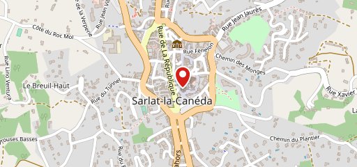 La Rapière Sarlat la Canéda sur la carte