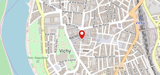 Le Vichy en el mapa