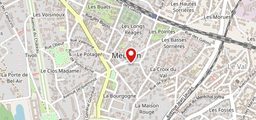 La Table de Meudon sur la carte