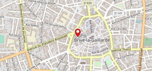 La Table d'Olivier Brive la Gaillarde sur la carte