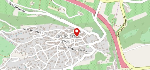 La Table du Cadiero sur la carte