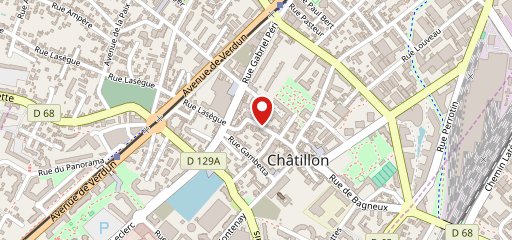 Terrasse Chatillon sur la carte