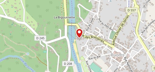 La Terrasse de Ruoms sur la carte