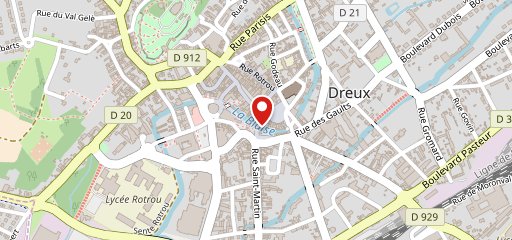 La Tourelle Dreux sur la carte