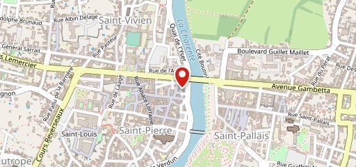 La Trattoria Saintes sur la carte