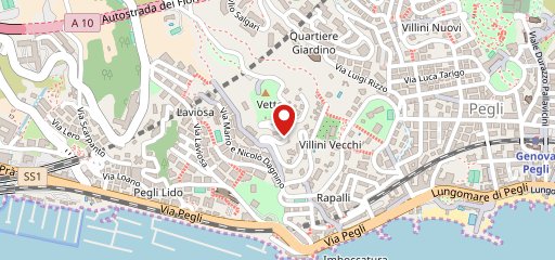 Ristorante La Vetta Genova sur la carte