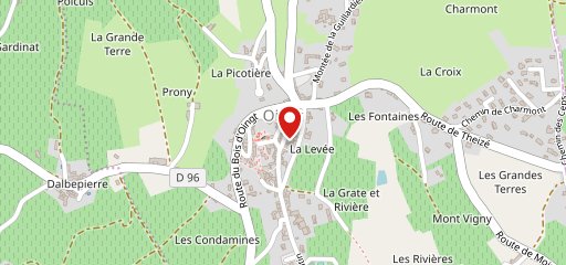 La Petite Auberge d'Oingt sur la carte