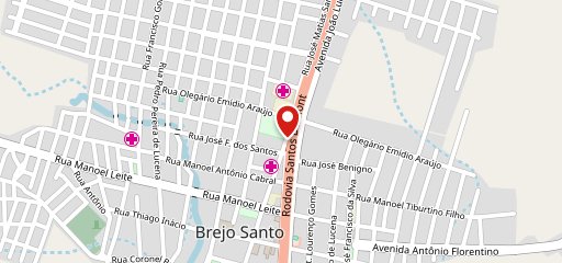 Labaredas Brejo Santo no mapa