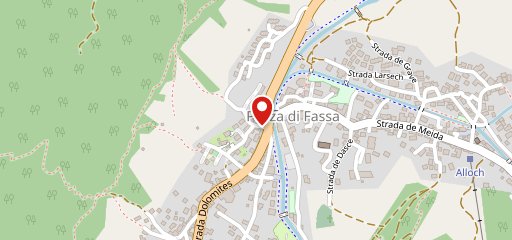 Ladinia Pozza di Fassa sulla mappa