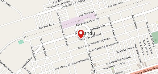 Lanches e Sorveteria Brasil no mapa