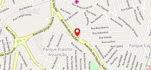 Lanchonete e Pizzaria Indonésia no mapa