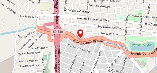 Lanchonete rodoviária no mapa