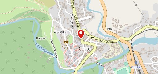 L'Annexe Corte sur la carte