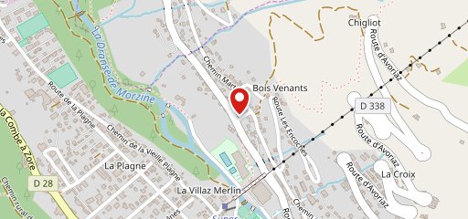 L'arrêt d'bus sur la carte