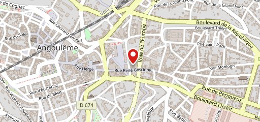 Latitude Pub Angoulême sur la carte