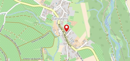 L'Auberge de Dardagny sur la carte