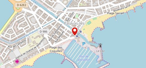 Le Bar - Casino de Palavas sur la carte