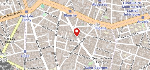 Le Barbiche Pigalle sur la carte