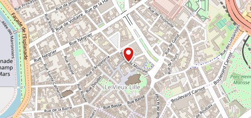 Le Barbier qui fume Vieux Lille sur la carte