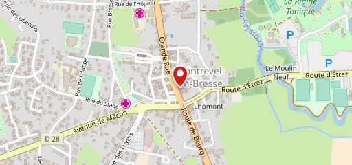 Le BDC - Bar Du Centre à Montrevel en Bresse sur la carte