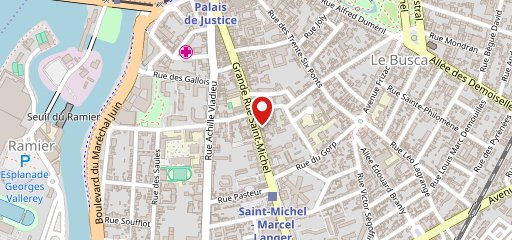 Le Biergarten Saint Michel sur la carte