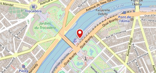 Bateaux Parisiens sur la carte