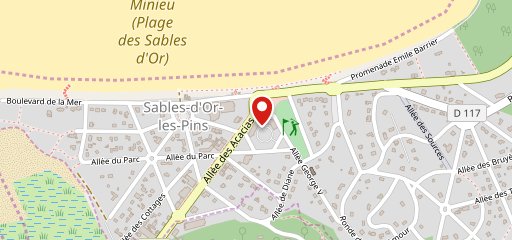 Le bistrot des sables sur la carte