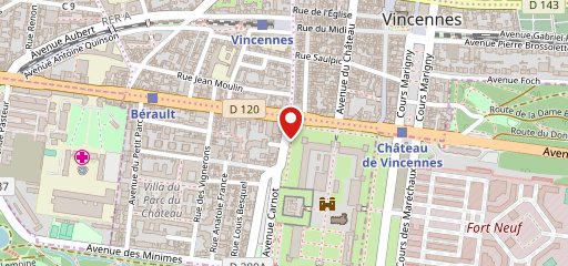 Le Bo'vincennes sur la carte