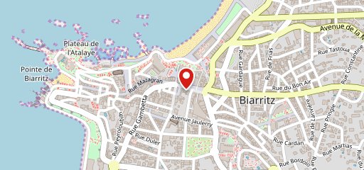 Biarritz sur la carte