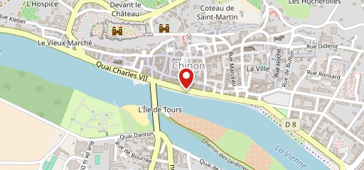 Café de la Paix Chinon sur la carte