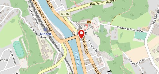 Le Cafe des Arts Dinant sur la carte