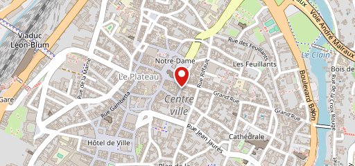 Café des Arts sur la carte