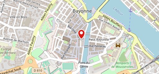 Le Camembar Bayonne sur la carte