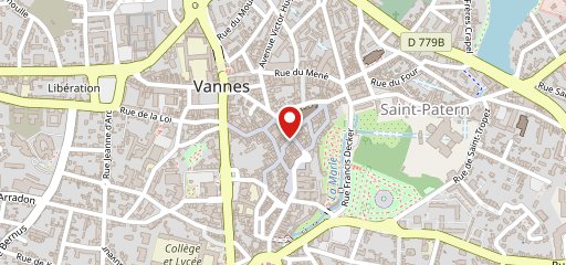 Le Cardinal Vannes sur la carte