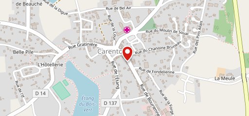 Carentino sur la carte