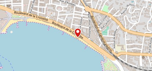 La Mandala - Restaurant - Plage - Croisette Cannes sur la carte