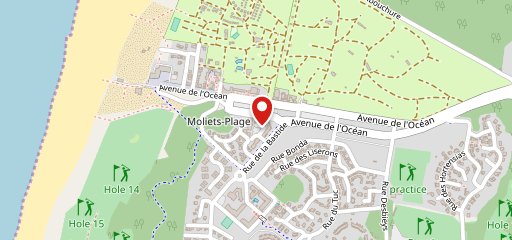 Le Champoreau Moliets et Maâ sur la carte