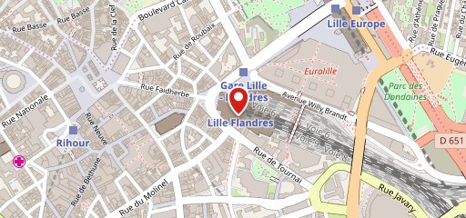 Le Club Café Gare Lille Flandres sur la carte