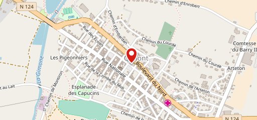 Au Coin du Feu sur la carte