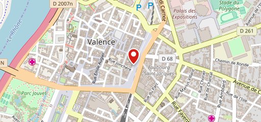 Comptoir Général Valence sur la carte