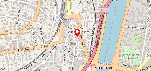 Le Comptoir Saint-Cloud sur la carte