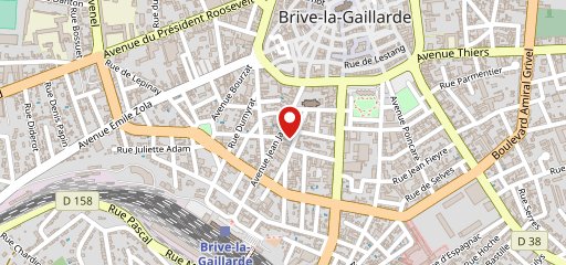 Le Comptoir Saint Sernin Brive la Gaillarde sur la carte