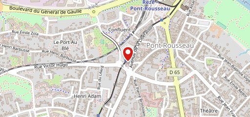 Le diable rouge food truck sur la carte