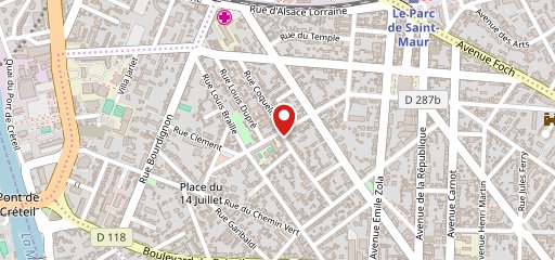 Le Diderot Bar sur la carte