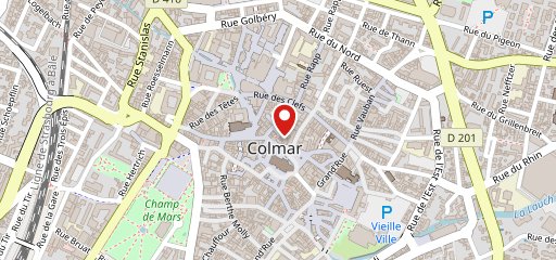 Flamm's Colmar sur la carte