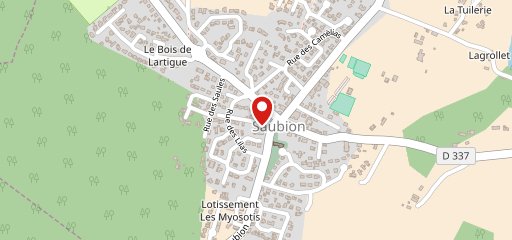 Le Fournil de Saubion sur la carte