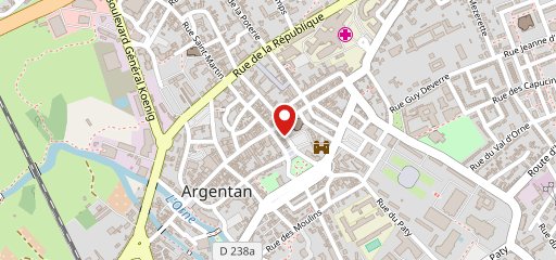 Le frisbee Argentan sur la carte