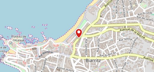 Restaurant Chez Eugénie Biarritz sur la carte